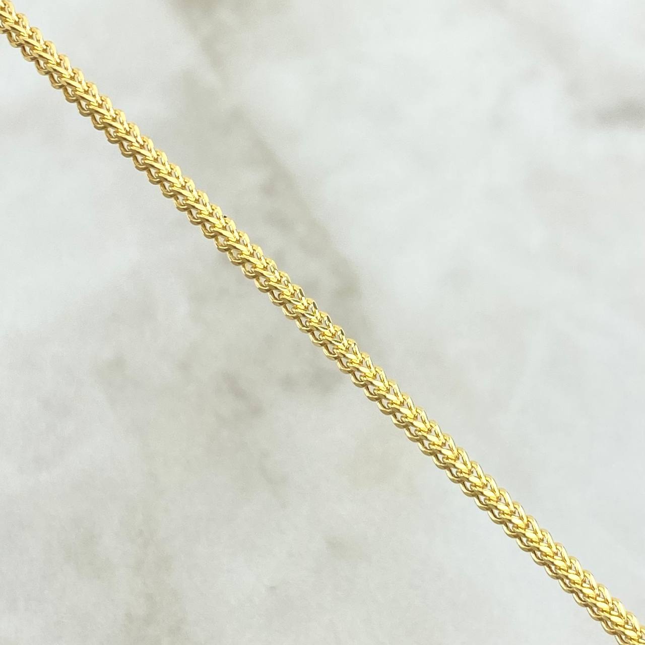 Pulso Franco 5.1gr / 21.5cm / 3mm Oro Amarillo +4 18K