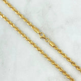 Cadena Lazo 6gr / 50cm / 3mm Oro Amarillo +3 18K