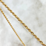Cadena Lazo 6.9gr / 55cm / 3mm Oro Amarillo +3 18K