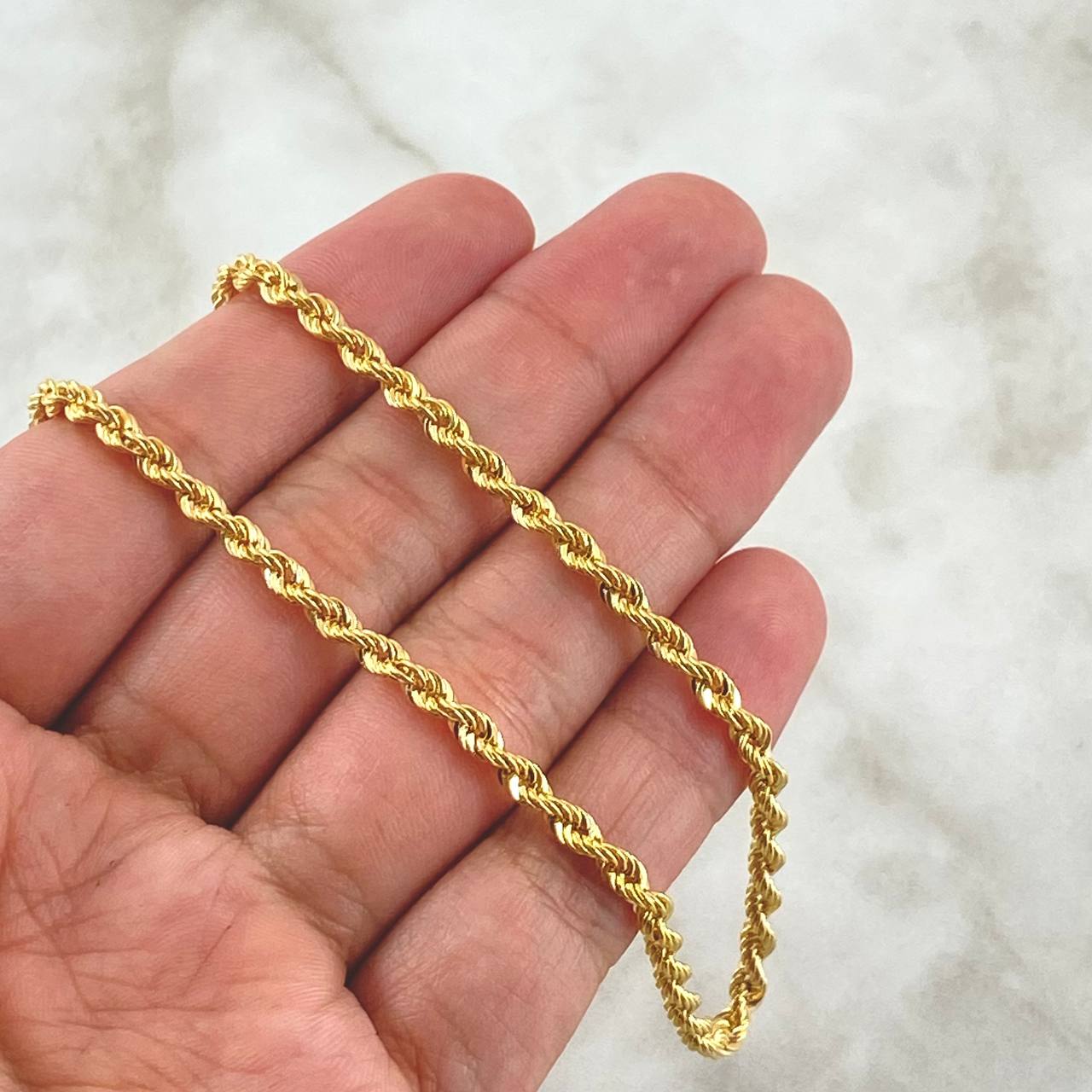 Cadena Lazo 6gr / 50cm / 3mm Oro Amarillo +3 18K