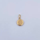 Dije Letra F 0.5gr / 1.5cm / Medalla Oro Amarillo 18K &