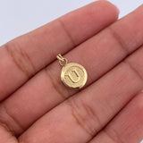 Dije Letra U 0.45gr / 1.5cm / Medalla Oro Amarillo 18K &