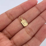 Dije Letra D 0.35gr / 1.5cm / Liso Oro Amarillo 18K &