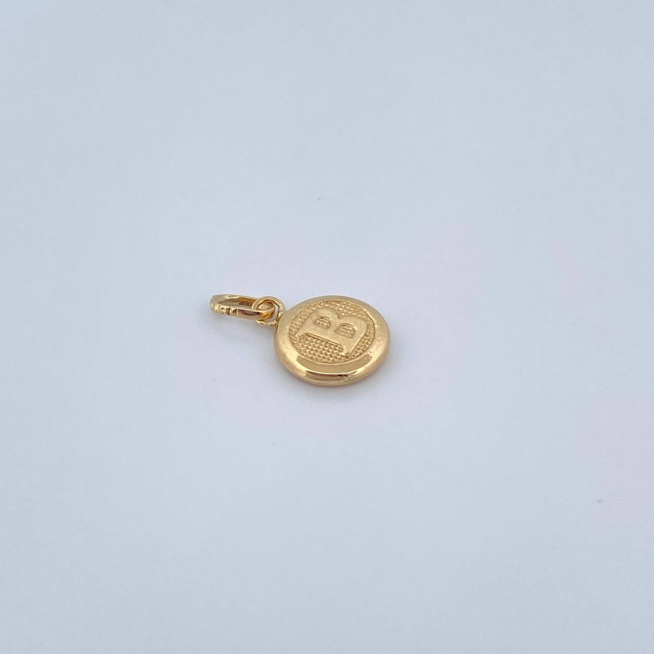 Dije Letra B 0.4gr / 1.5cm / Medalla Oro Amarillo 18K &
