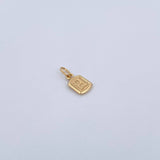 Dije Letra H 0.35gr / 1.5cm / Liso Oro Amarillo 18K &