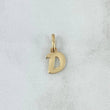 Dije Letra D Cursiva 0.45gr / 1.7cm / Lisa Oro Amarillo 18K