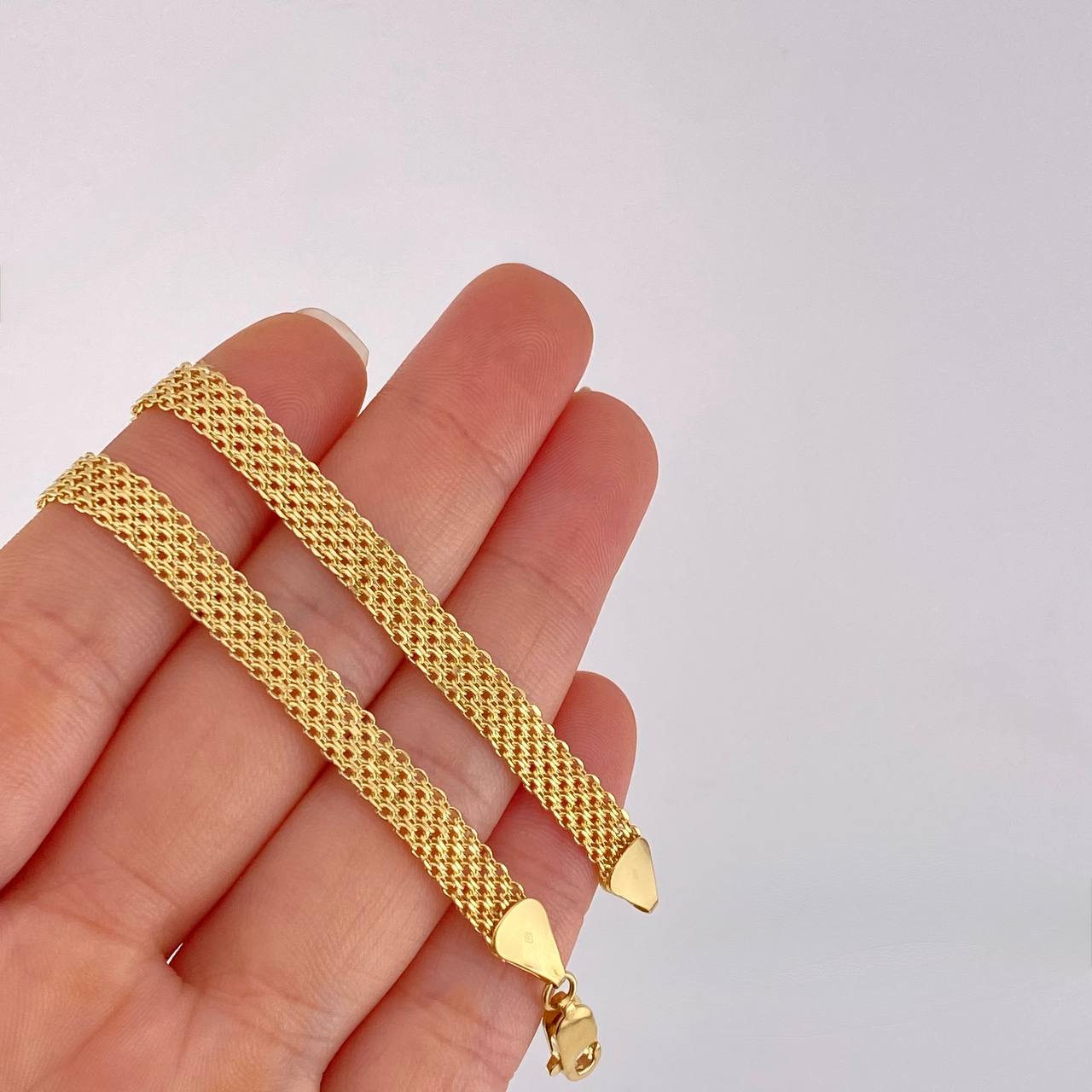Cadena China 7.2g / 45cm / 5mm Oro Amarillo 18K