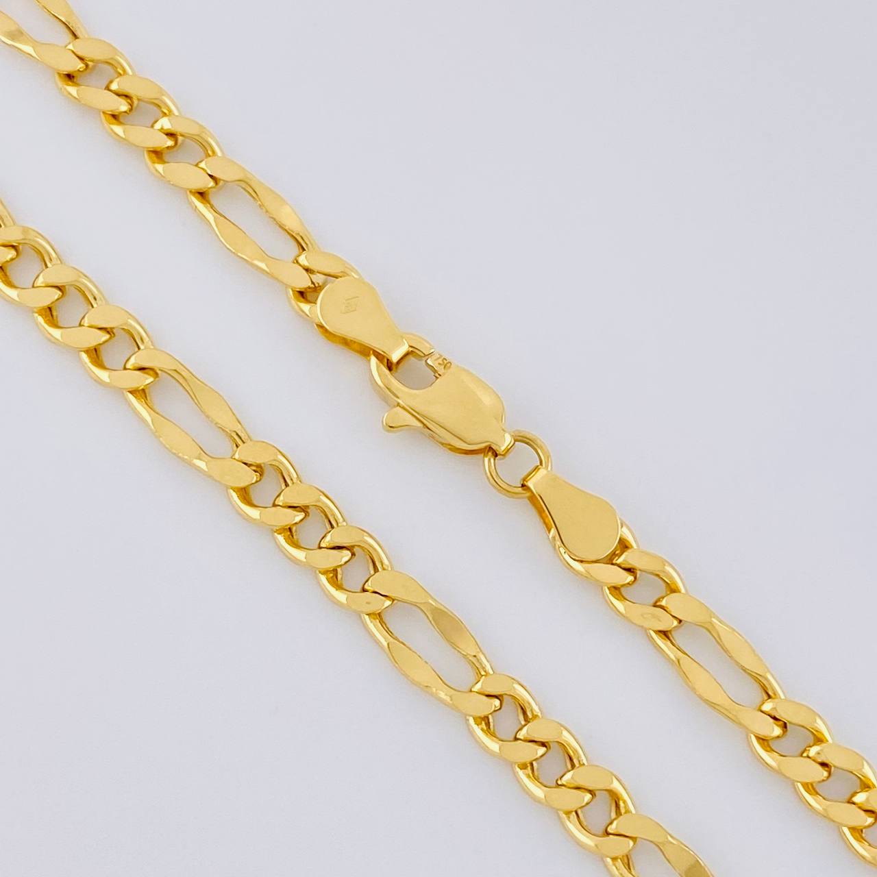 Cadena Figaro 7.55g / 60cm / 4.45mm Oro Amarillo 18K