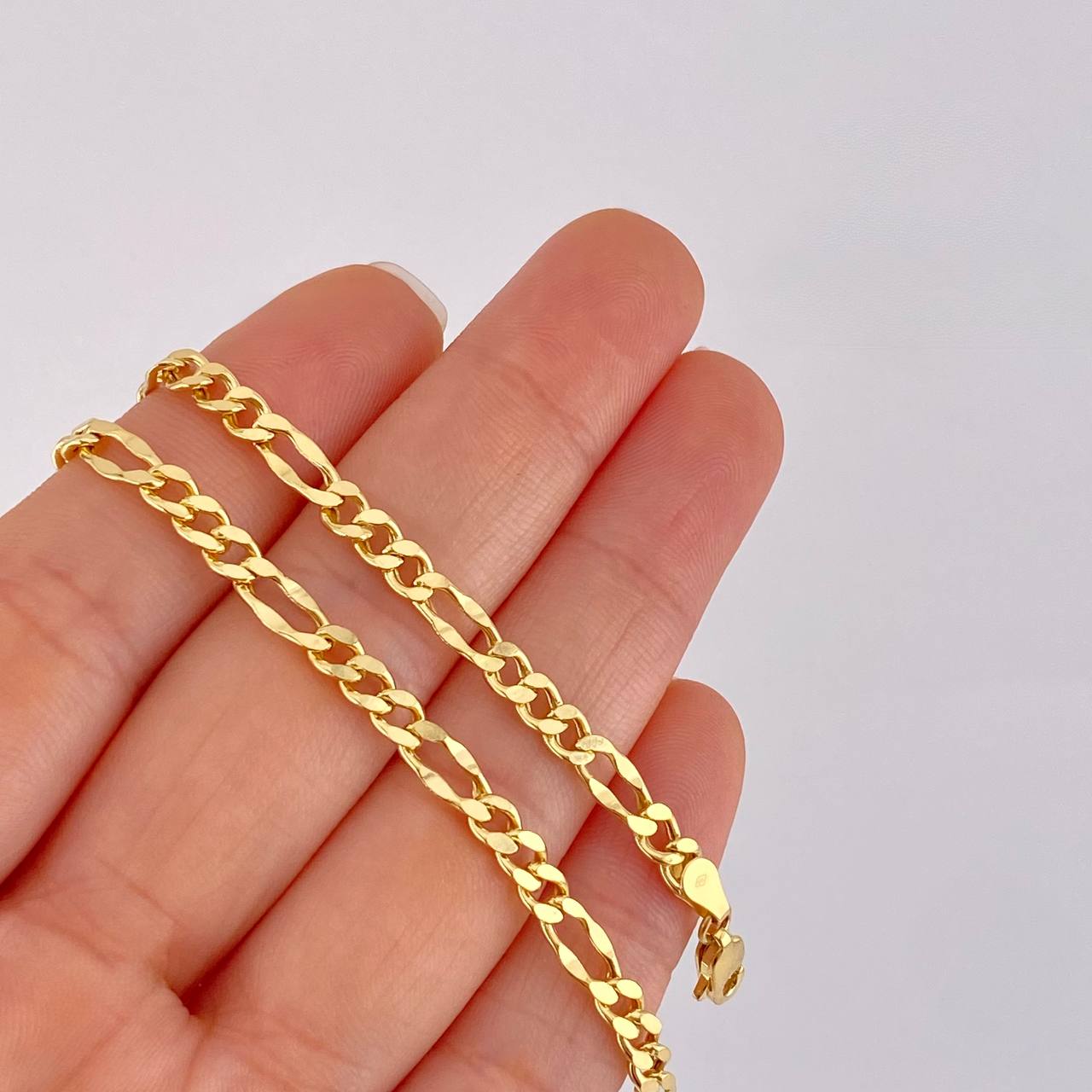 Cadena Figaro 7.55g / 60cm / 4.45mm Oro Amarillo 18K