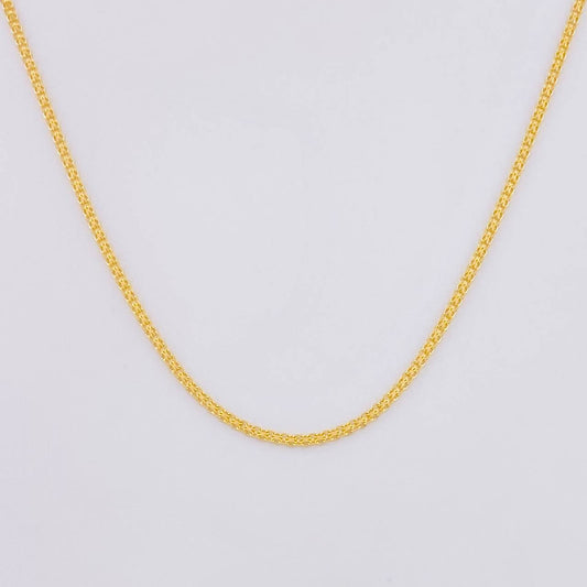 Cadena China 2.3g / 60cm / 1.2mm Oro Amarillo 18K