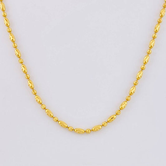 Cadena Morse Diamantada 9.25g / 60cm / 2.05mm Oro Amarillo 18K