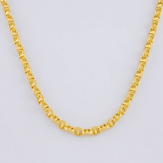Cadena Marinera 5.35g / 50cm / 3mm Oro Amarillo 18K