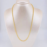Cadena Marinera 5.25g / 50cm / 3mm Oro Amarillo 18K