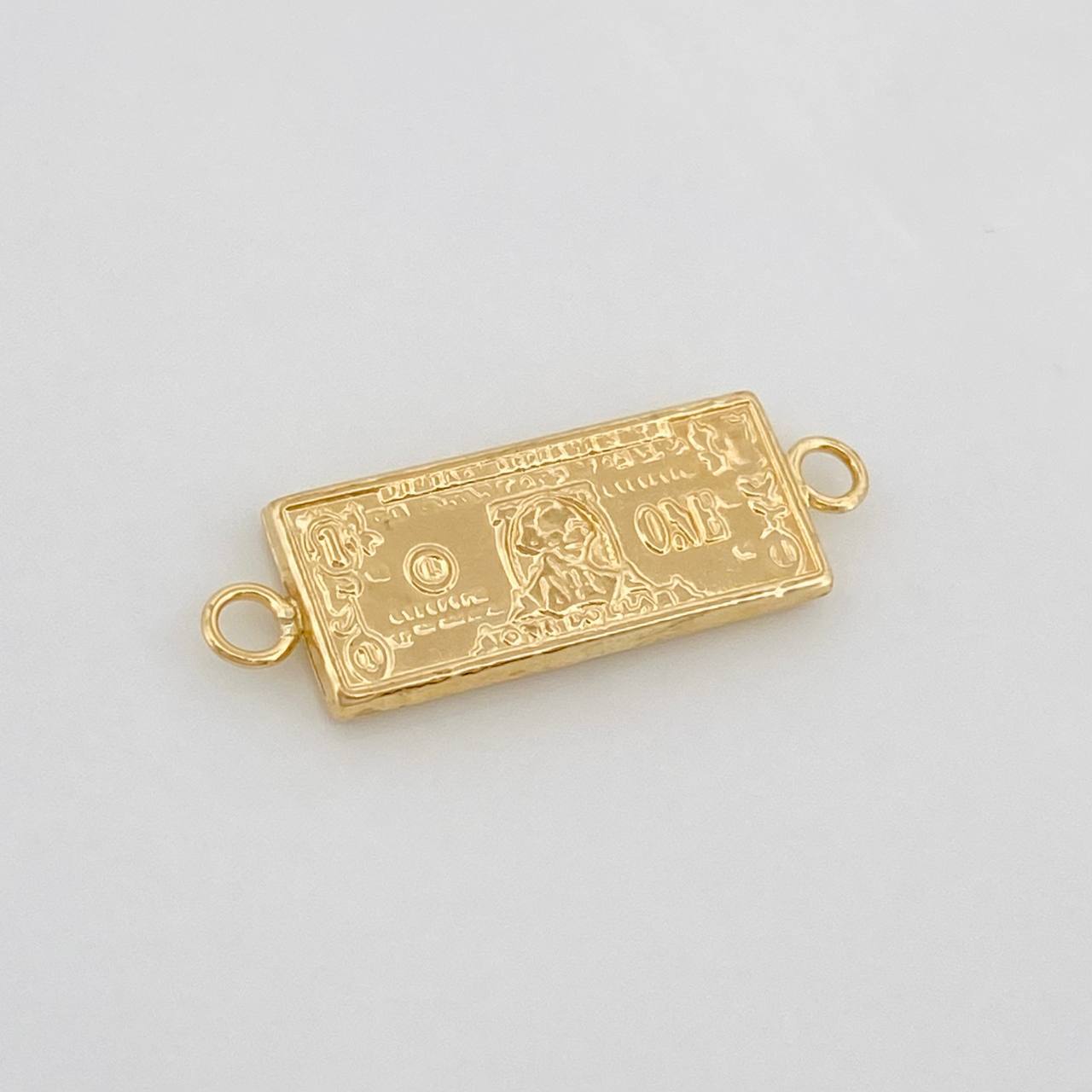 Herraje One Dólar 0.6g / 2.2cm Oro Amarillo 18K