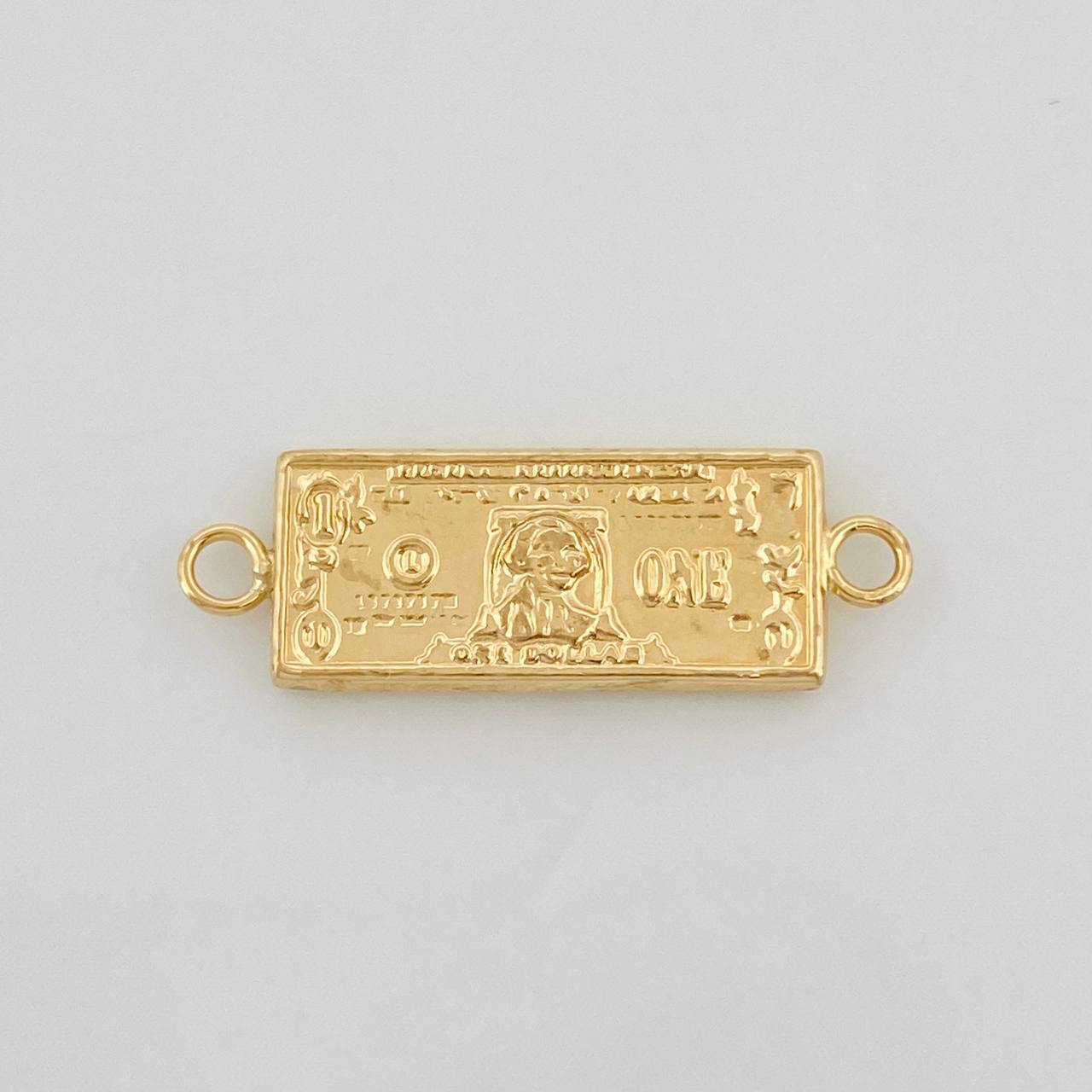 Herraje One Dólar 0.6g / 2.2cm Oro Amarillo 18K