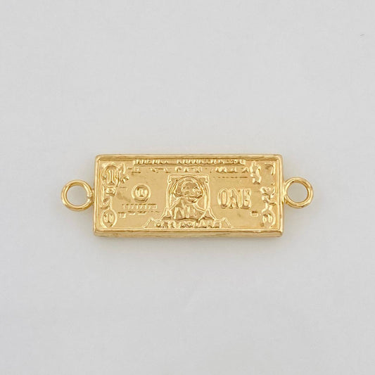 Herraje One Dólar 0.6g / 2.2cm Oro Amarillo 18K