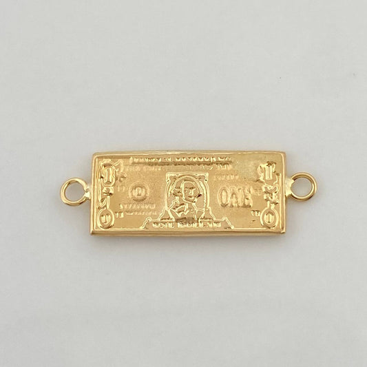 Herraje One Dólar 0.75g / 2.5cm Oro Amarillo 18K