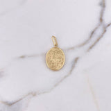 Dije Virgen Milagrosa 1.6gr / 3.3cm / Troquelado Oro Amarillo 18K &