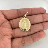 Dije Virgen Milagrosa 1.6gr / 3.3cm / Troquelado Oro Amarillo 18K &