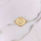 Herraje San Benito 2gr / 2.8cm / Troquelado Oro Amarillo 18K &