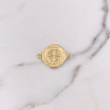 Herraje San Benito 2gr / 2.8cm / Troquelado Oro Amarillo 18K &