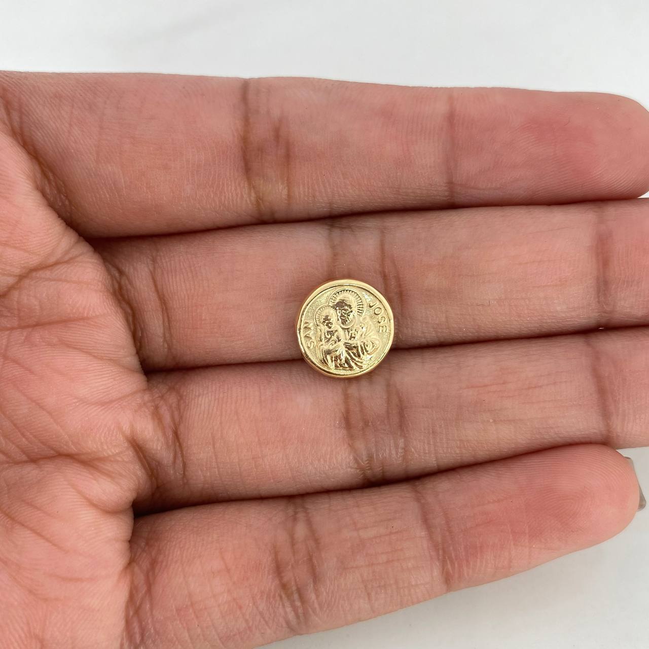 Herraje San Jose 0.5gr / 1cm / Troquelado Oro Amarillo 18K &