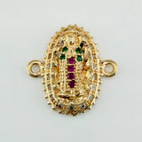 Herraje Virgen Guadalupe 1.4gr / 1.5cm / Oro Amarillo 18K