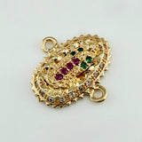 Herraje Virgen Guadalupe 1.4gr / 1.5cm / Oro Amarillo 18K