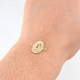 Herraje Virgen Guadalupe 1.4gr / 1.5cm / Oro Amarillo 18K