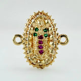 Herraje Virgen Guadalupe 1.4gr / 1.5cm / Oro Amarillo 18K