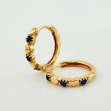 Candongas Corazones Intercalados 1.65gr / 1.3cm / Oro Amarillo 18K