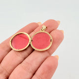 Dije Relicario Circular 5.45gr / 2.8cm / Oro Amarillo +4 18K ©