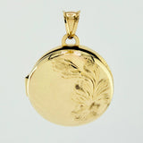 Dije Relicario Circular 5.45gr / 2.8cm / Oro Amarillo +4 18K ©