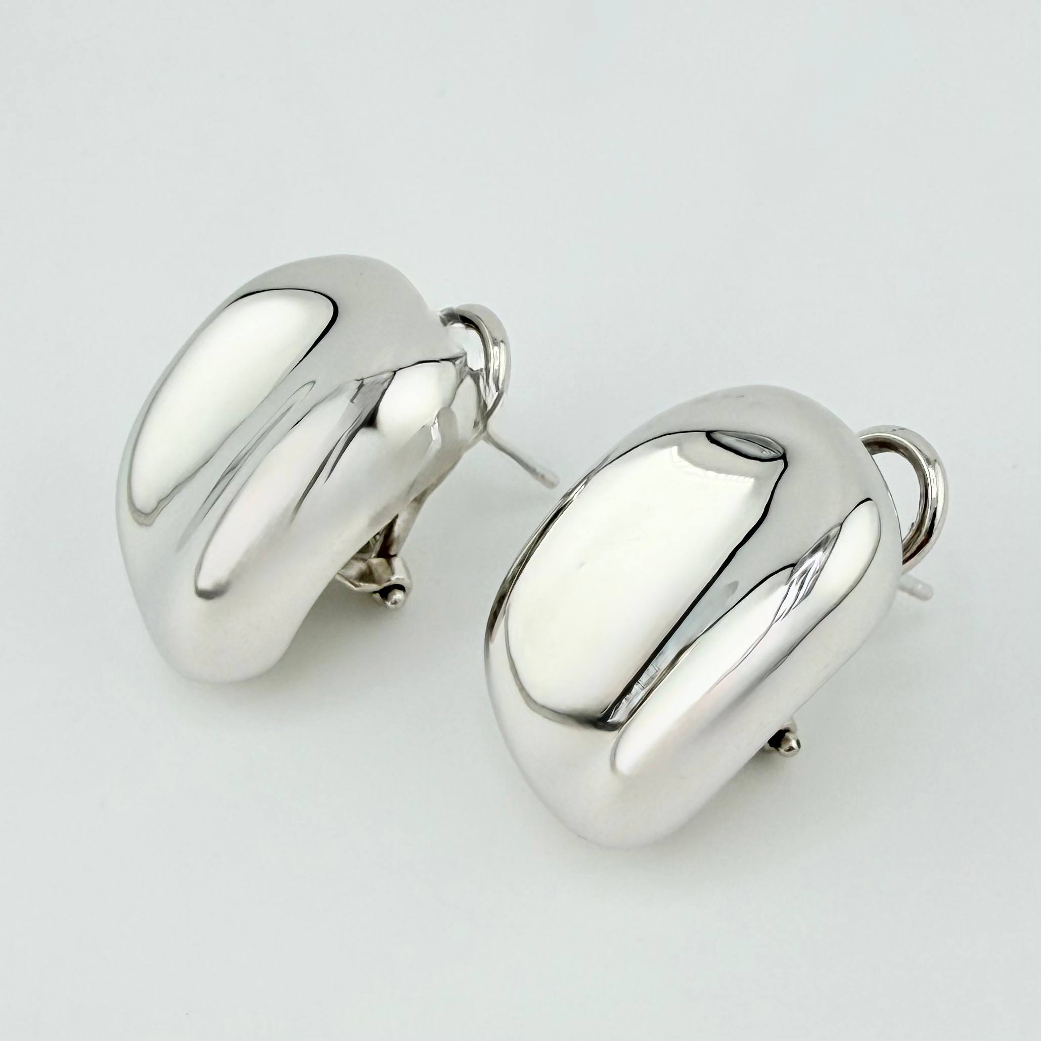 Candongas Ondeadas 5.85gr / 3.2cm / Oro Blanco +4 18K ©