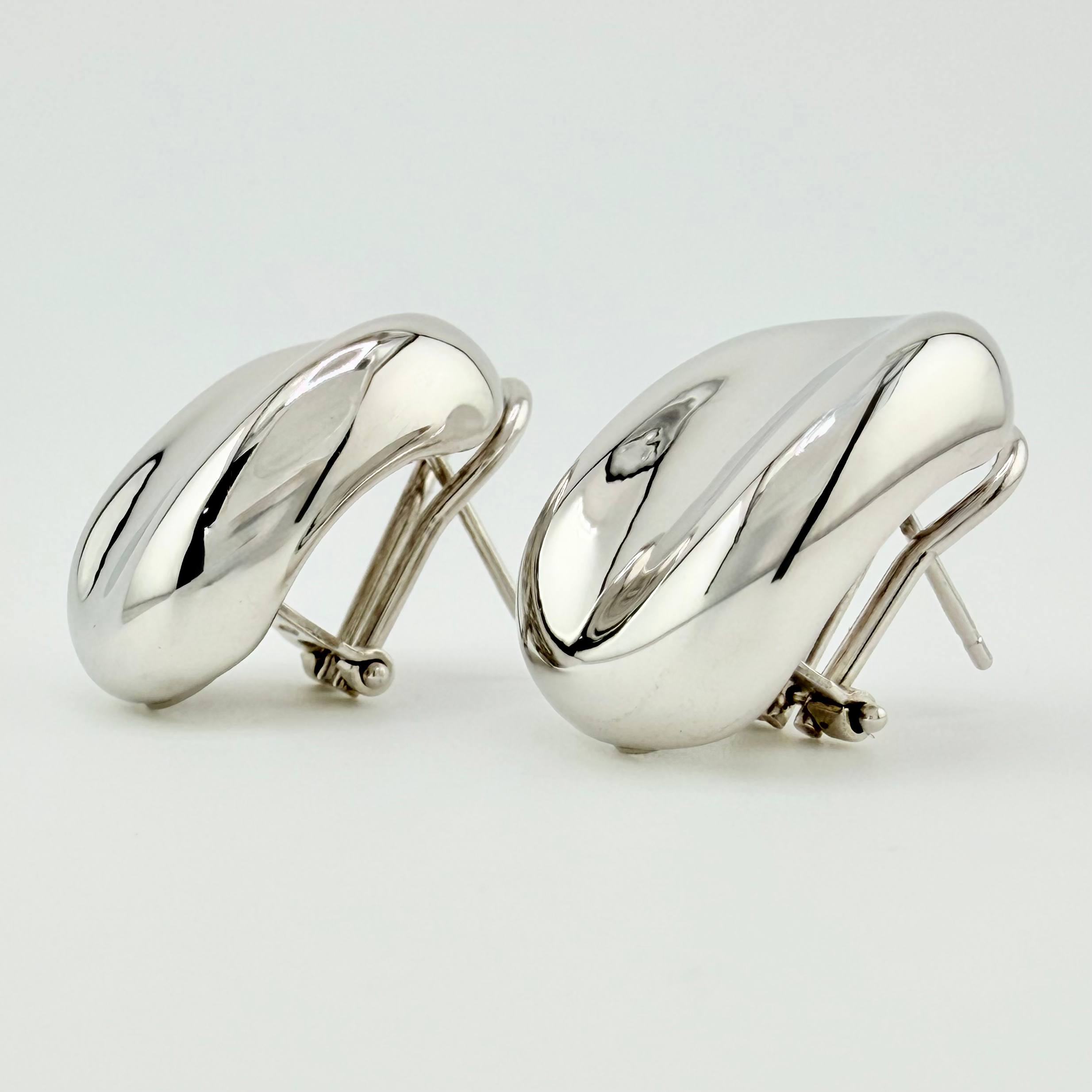 Candongas Ondeadas 5.85gr / 3.2cm / Oro Blanco +4 18K ©