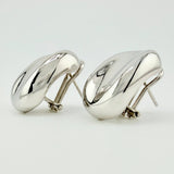 Candongas Ondeadas 5.85gr / 3.2cm / Oro Blanco +4 18K ©