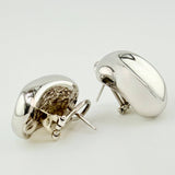 Candongas Ondeadas 5.85gr / 3.2cm / Oro Blanco +4 18K ©