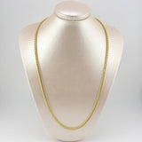 Cadena Cubana 10.65gr / 65cm / 4.6mm Oro Amarillo 14K Italy ©