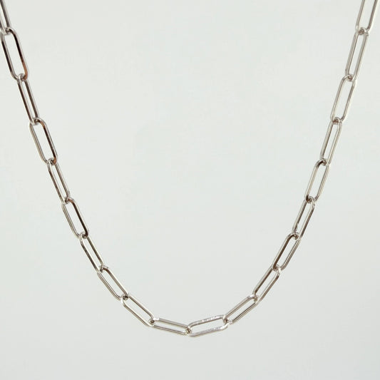 Cadena Cajón 5.55gr / 60cm / 3.3mm Oro Blanco +3 18K ©