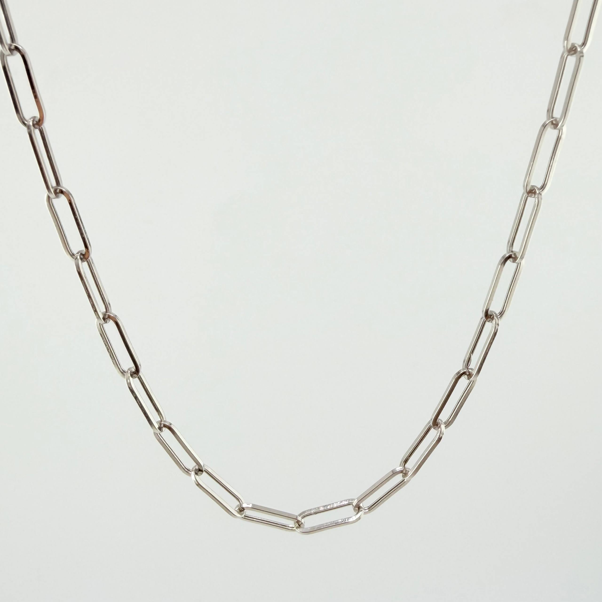 Cadena Cajón 4.9gr / 50cm / 3.3mm Oro Blanco +3 18K ©