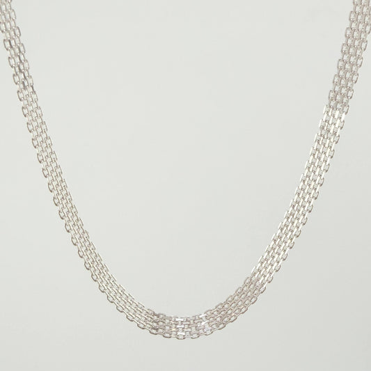 Cadena China 13.85gr / 60cm / 4.8mm Oro Blanco +1 18K ©