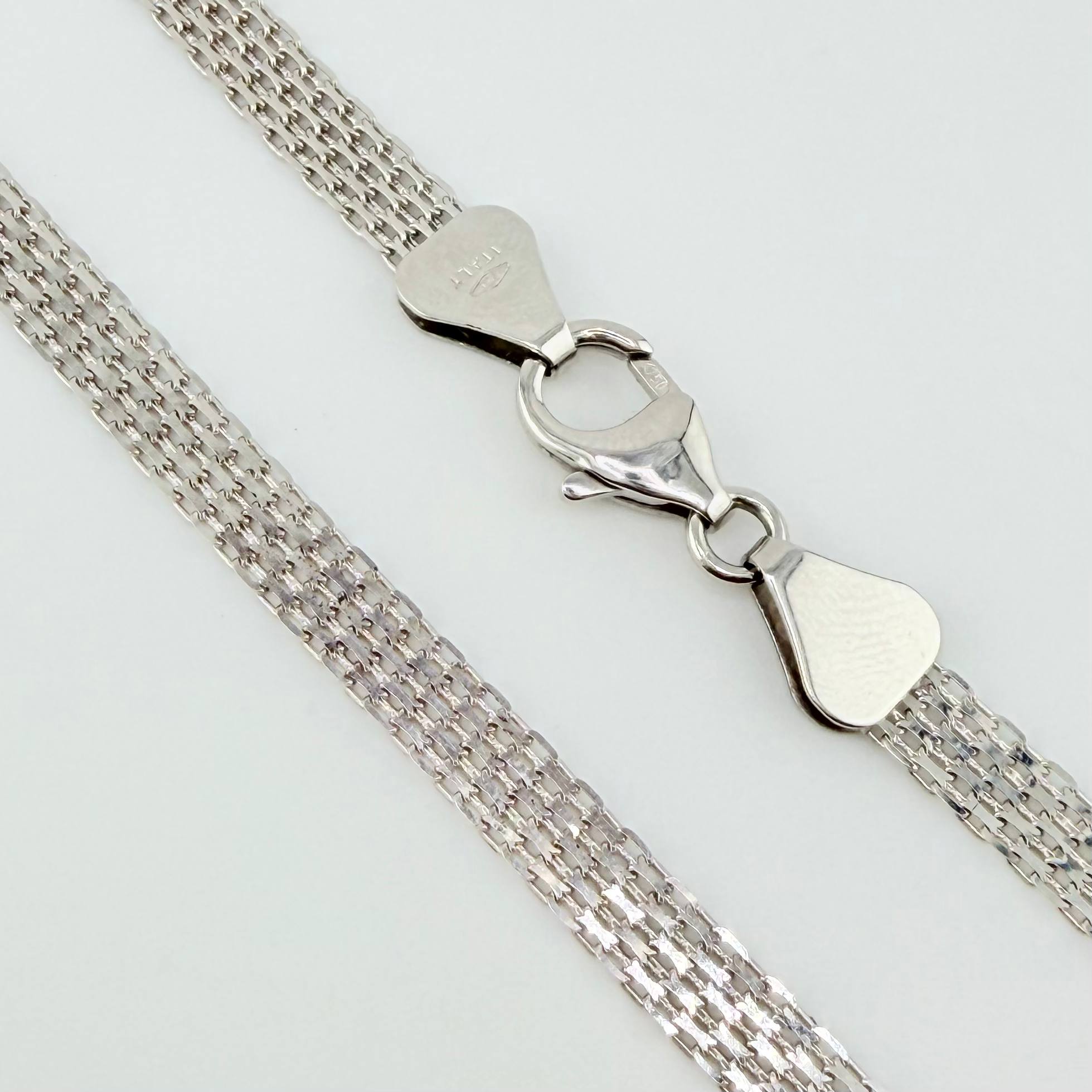 Cadena China 13.85gr / 60cm / 4.8mm Oro Blanco +1 18K ©