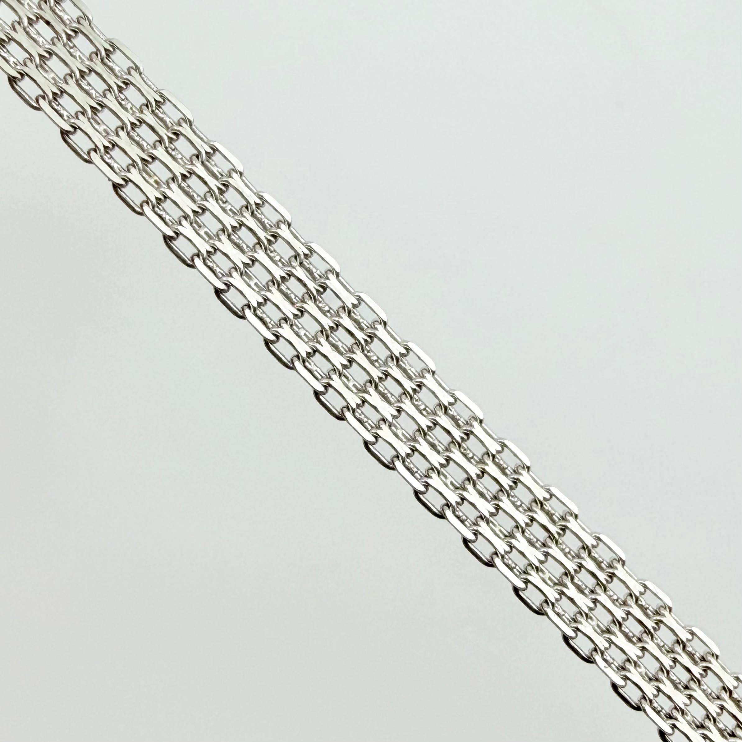 Cadena China 13.85gr / 60cm / 4.8mm Oro Blanco +1 18K ©