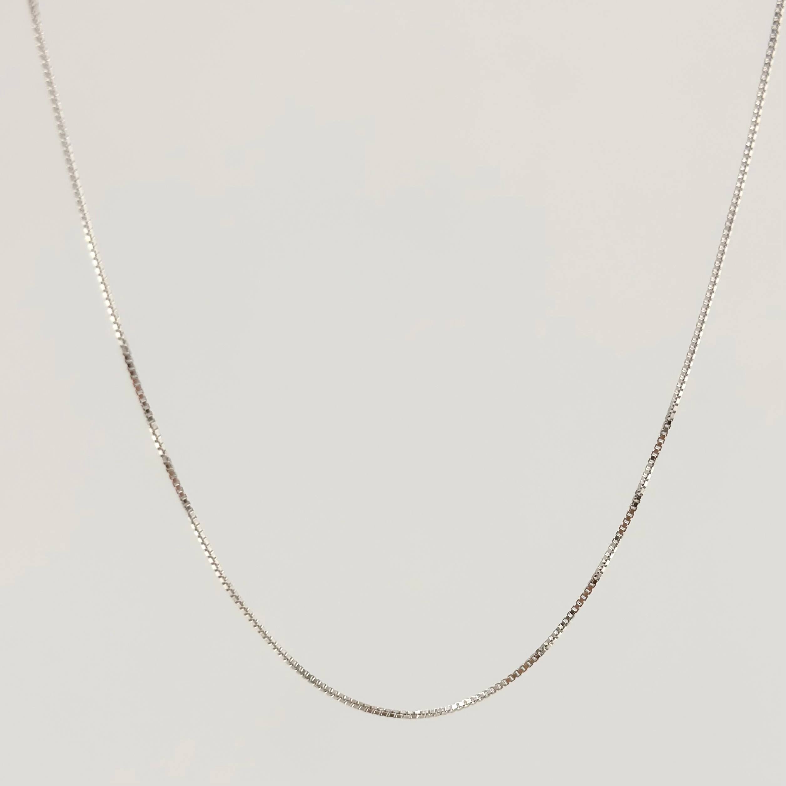 Cadena Veneciana 1.7gr / 40cm / 0.8mm Oro Blanco +3 18K ©