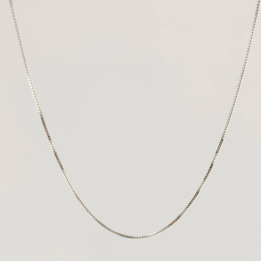 Cadena Veneciana 1.7gr / 40cm / 0.8mm Oro Blanco +3 18K ©