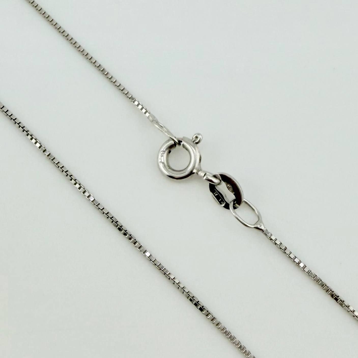 Cadena Veneciana 1.7gr / 40cm / 0.8mm Oro Blanco +3 18K ©