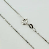 Cadena Veneciana 1.7gr / 40cm / 0.8mm Oro Blanco +3 18K ©