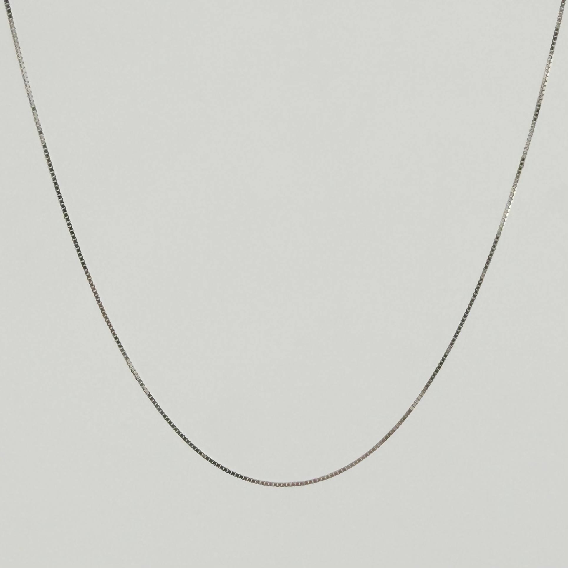 Cadena Veneciana 0.9gr / 40cm / 0.6mm Oro Blanco +3 18K ©