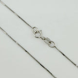 Cadena Veneciana 0.9gr / 40cm / 0.6mm Oro Blanco +3 18K ©