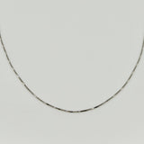 Cadena Veneciana 0.9gr / 40cm / 0.6mm Oro Blanco +3 18K ©